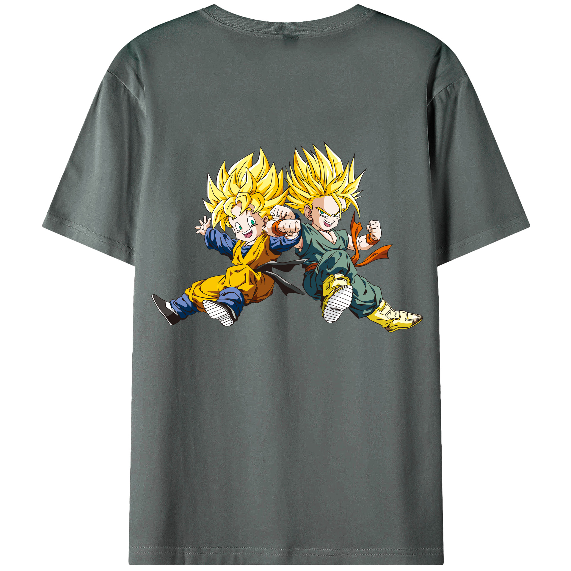 （画像用） ドラゴンボール 孫悟空（そん ごくう）Son Goku カカロット DRAGON BALL Kakarotto 綿100％ メンズ半袖Tシャツ（バックプリント） 通気性